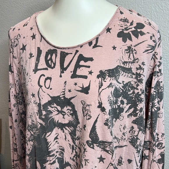 Magnolia Pearl “Love Cat / Unicat Dylan” Long Sleeve – Rare Find - Picture 5 of 14